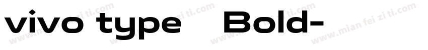 vivo type 简 Bold字体转换